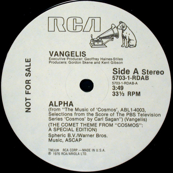 Vangelis – Alpha (1981, Vinyl) - Discogs