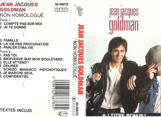 Non Homologué: Jean-Jacques Goldman: : CD et Vinyles}