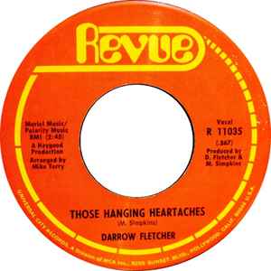 Darrow Fletcher - Those Hanging Heartaches album cover