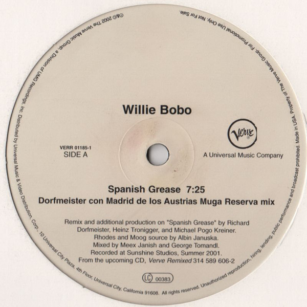 Willie Bobo – Spanish Grease (2002, Vinyl) - Discogs