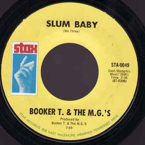Booker T & The MG's - Slum Baby / Meditation album cover