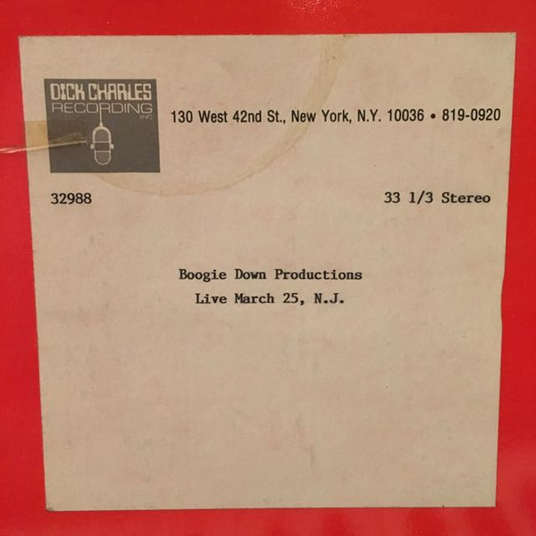 Album herunterladen Boogie Down Productions - Live March 25 NJ