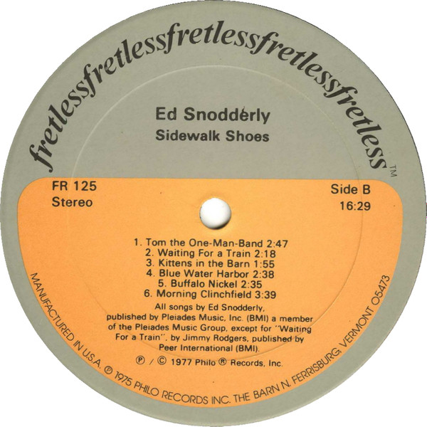 last ned album Ed Snodderly - Sidewalk Shoes