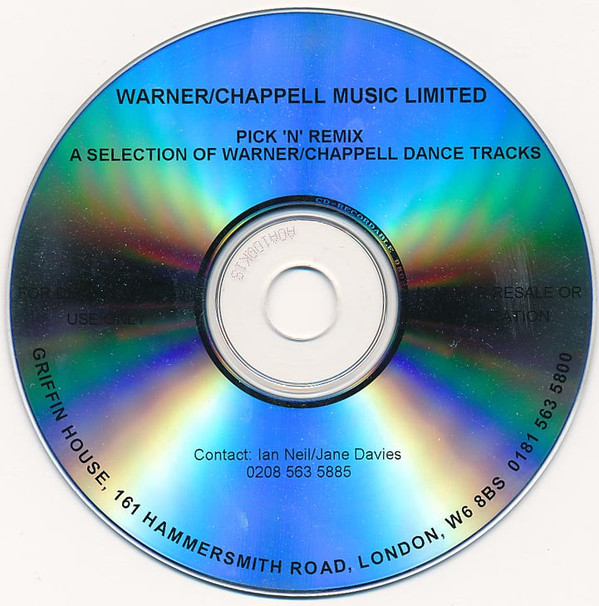 ladda ner album Various - Pick N Remix A Selection Of WarnerChappell Dance Tracks