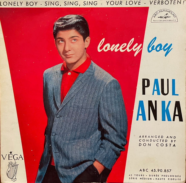 Paul Anka – Lonely Boy (1959, Vinyl) - Discogs