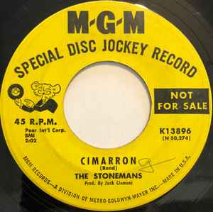 The Stonemans - Cimarron / Tell It To My Heart Sometime album cover