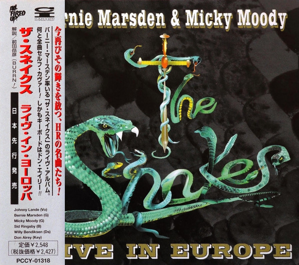 Bernie Marsden & Micky Moody, The Snakes - Live In Europe (CD 