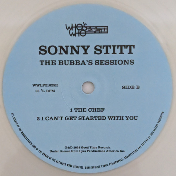 Sonny Stitt - The Bubba's Sessions | Who's Who In Jazz (WWLP21025R) - 8