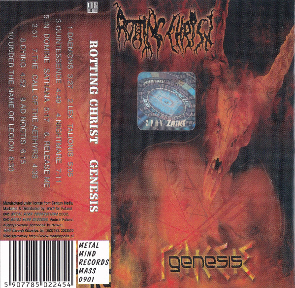Rotting Christ – Genesis (2002, Digipak, CD) - Discogs