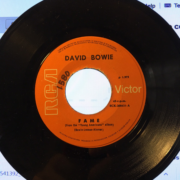 David Bowie – Fame (1975, Vinyl) - Discogs