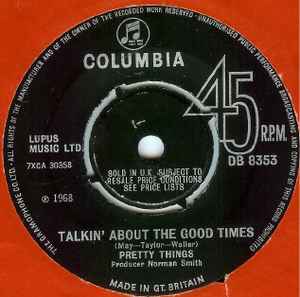 The Pretty Things - Talkin' About The Good Times album cover