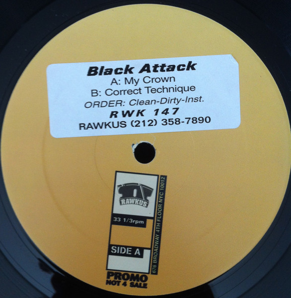 Black Attack – My Crown / Correct Technique (1997, Vinyl) - Discogs