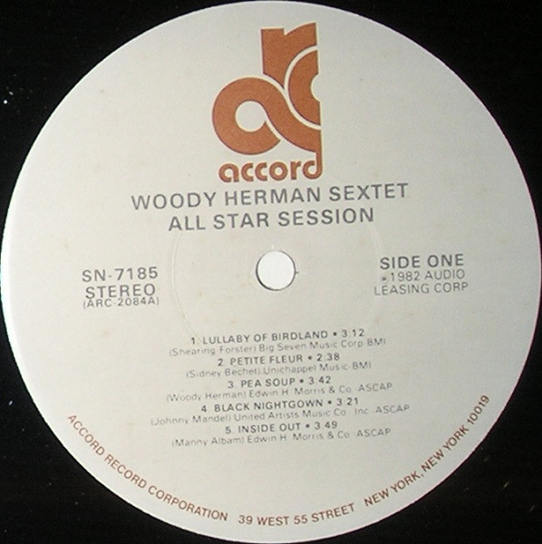 lataa albumi Woody Herman Sextet - All Star Session