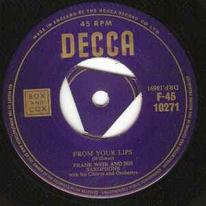 Frank Weir - From Your Lips album cover