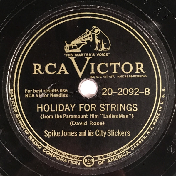 lataa albumi Spike Jones And His City Slickers - Cocktails For Two Holiday For Strings