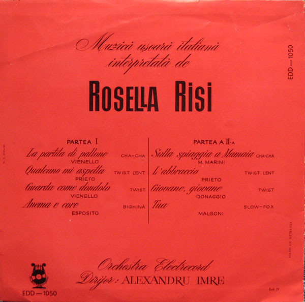 last ned album Rosella Risi - Muzică Ușoară Italiană Interpretată De Rosella Risi