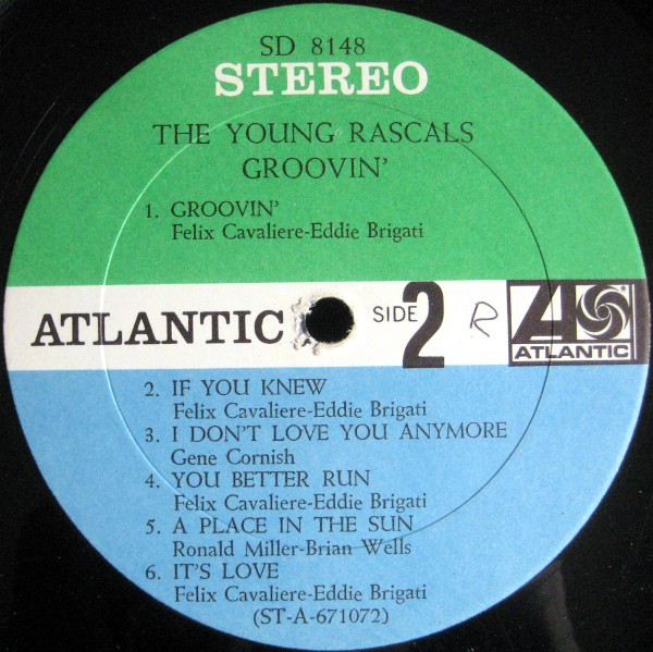 The Young Rascals – Groovin' (1967, Terre Haute Pressing, Blue 