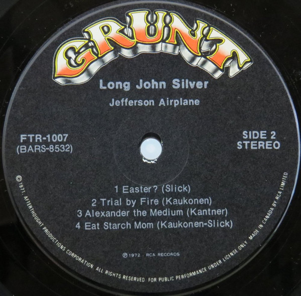 Jefferson Airplane - Long John Silver | Grunt (FTR-1007) - 6