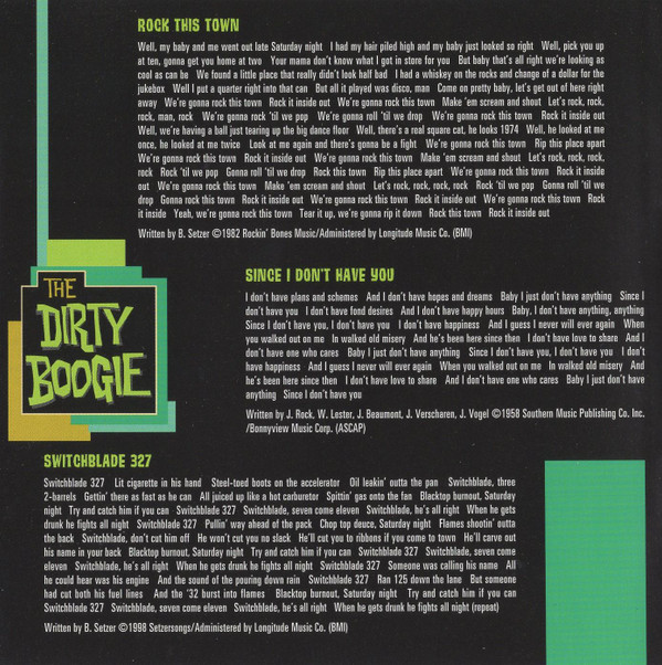 descargar álbum The Brian Setzer Orchestra - The Dirty Boogie