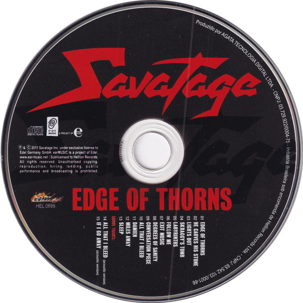 télécharger l'album Savatage - Edge Of Thorns