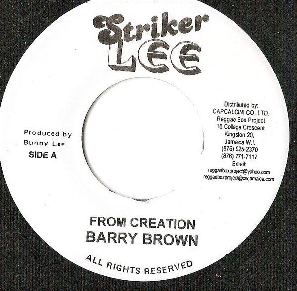 Barry Brown – From Creation (Vinyl) - Discogs