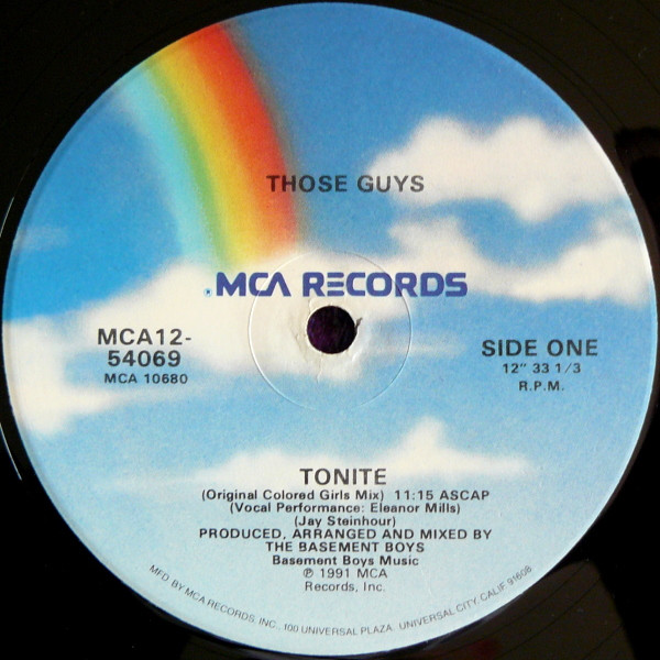 Those Guys – Tonite (1991, Vinyl) - Discogs