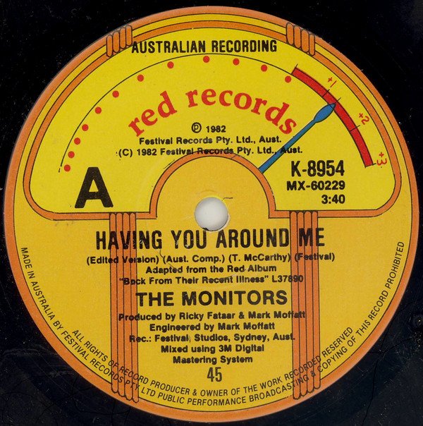 télécharger l'album The Monitors - Having You Around Me