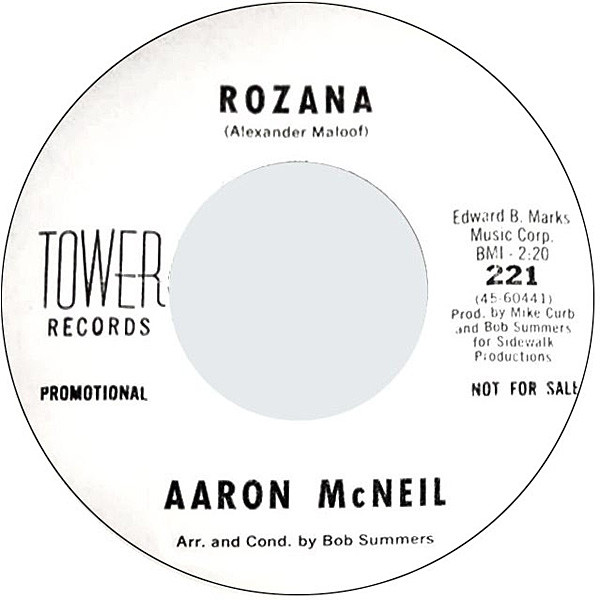 Aaron McNeil – Rozana / Shake A Hand