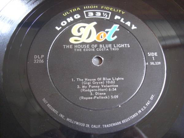 Eddie Costa The House Of Blue Lights Vinyl Discogs