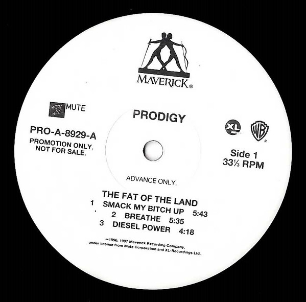 Prodigy – The Fat Of The Land (1997, Advance Copy, Vinyl) - Discogs