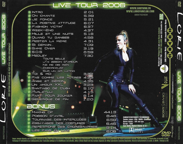 lataa albumi Download Lorie - Live Tour 2006 album