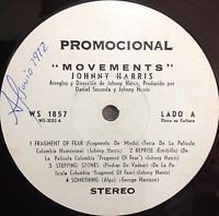 Johnny Harris – Movements (1970, Vinyl) - Discogs
