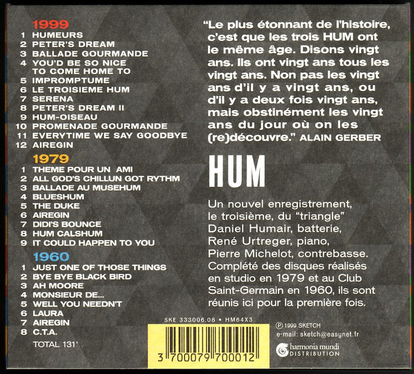 baixar álbum Humair, Urtreger, Michelot - HUM