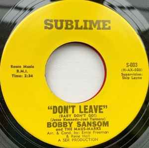 Bobby Sansom - Don't Leave (Baby Don't Go!) album cover