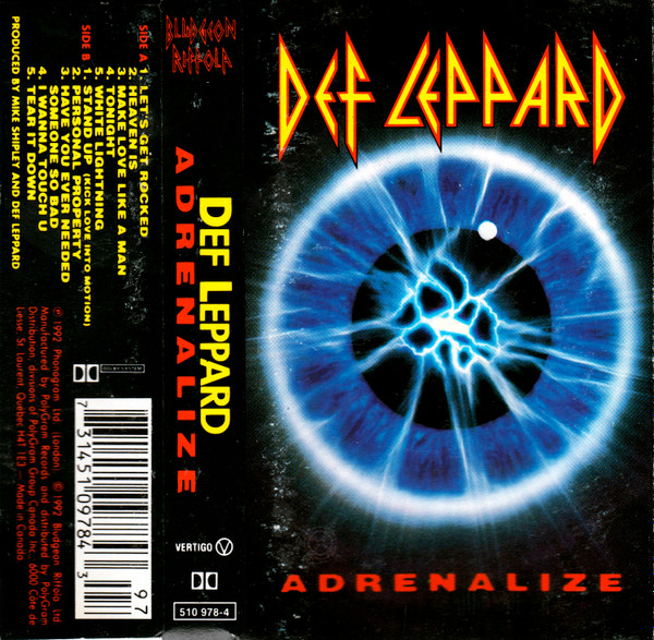 Def Leppard – Adrenalize (1992, Dolby, Cassette) - Discogs