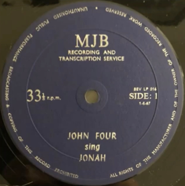 lataa albumi John Four - Sing Jonah