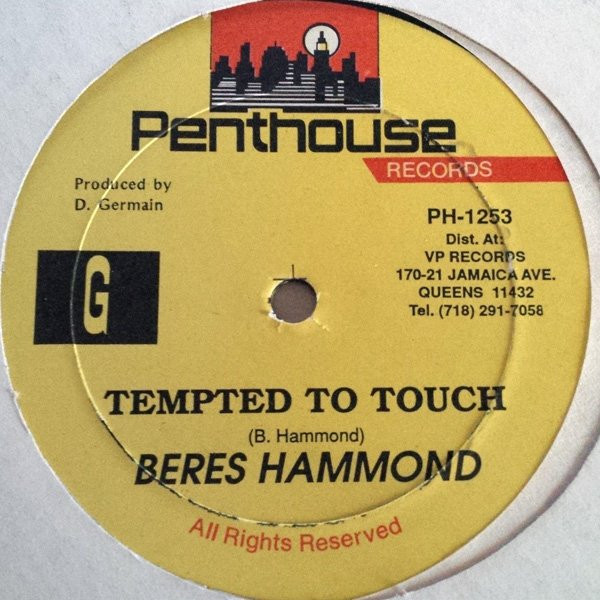 Beres Hammond – Tempted To Touch (1990, Vinyl) - Discogs