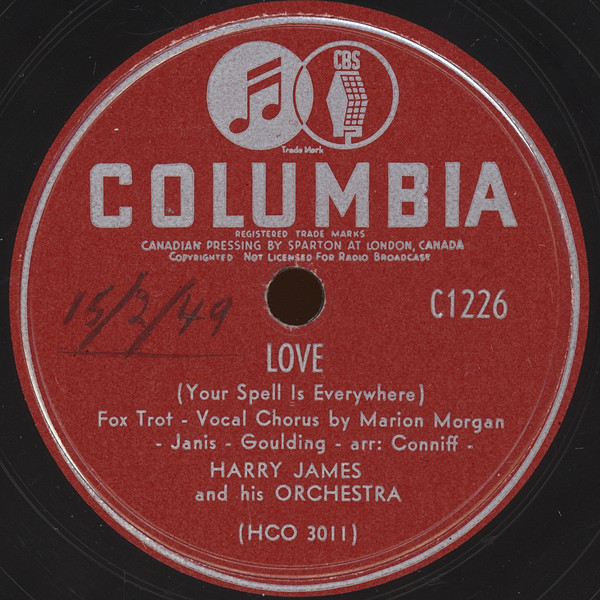 Album herunterladen Harry James And His Orchestra - Redigal Jump Love