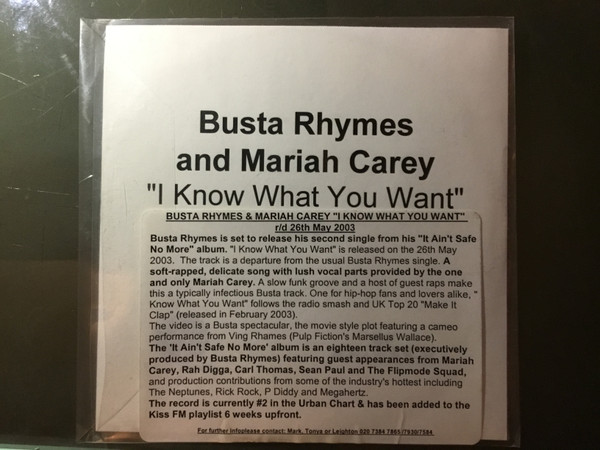 télécharger l'album Busta Rhymes, Mariah Carey - I Know What You Want