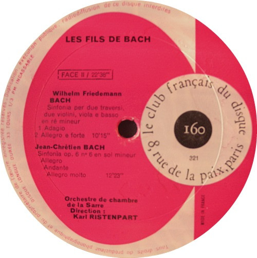 lataa albumi Various - Les Fils De Bach Sinfonias