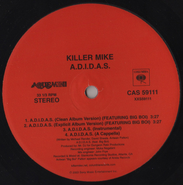 Killer Mike – A.D.I.D.A.S. / Scared Straight Vinyl) - Discogs