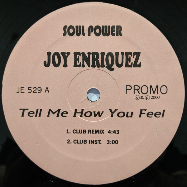 Joy Enriquez – Tell Me How You Feel (2000, Vinyl) - Discogs