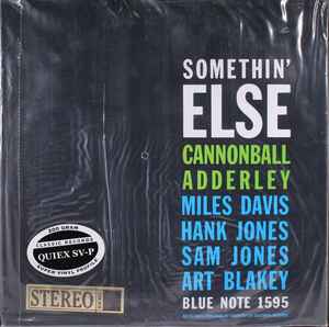 Cannonball Adderley – Somethin' Else (2009, 200 Gram, Vinyl) - Discogs