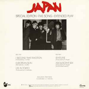 Japan - Special Edition - Five Song - Extended Play