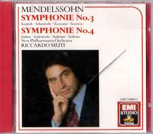Felix Mendelssohn-Bartholdy - Symphonie No.3 / Symphonie No.4 album cover