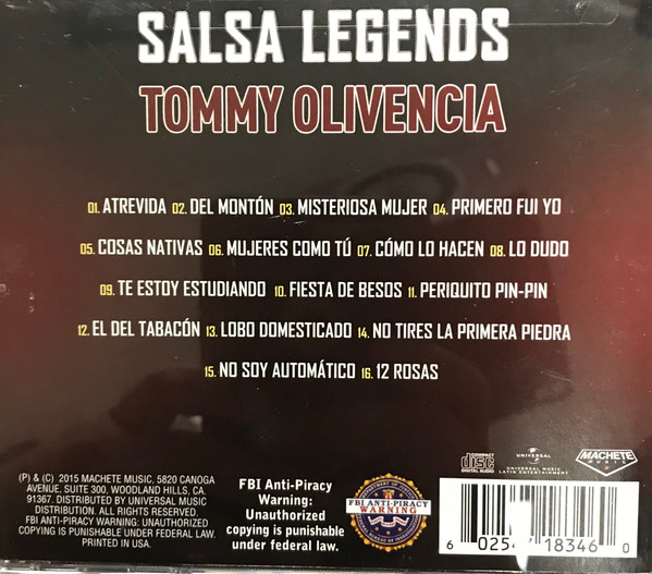 lataa albumi Tommy Olivencia - Salsa Legends