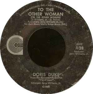 Doris Duke - To The Other Woman (I'm The Other Woman) / I Don't Care Anymore album cover