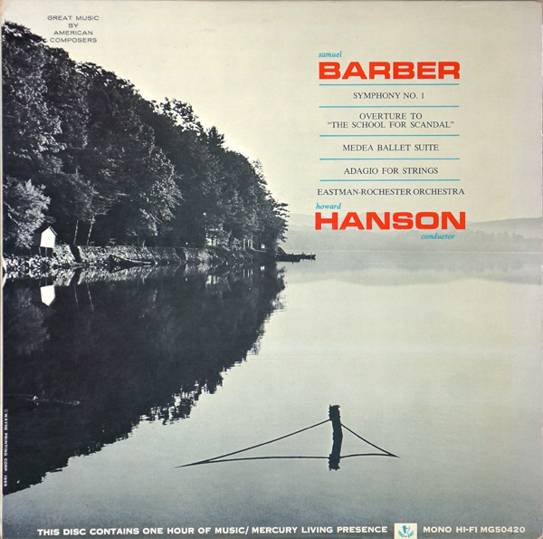 Hanson Eastman-Rochester Sinfonia Sacra Barbero Sinfonía Nº 1 Mercury olímpico 