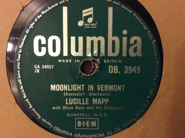 last ned album Lucille Mapp With Steve Race And His Orchestra - Jamie Boy Moonlight In Vermont