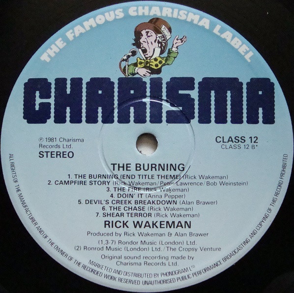 Rick Wakeman - The Burning (The Original Soundtrack Music From The Film) | Charisma (CLASS 12) - 4